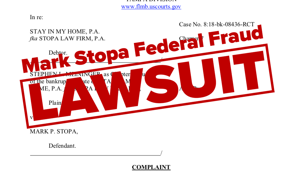 Disbarred Lawyer Mark Stopa