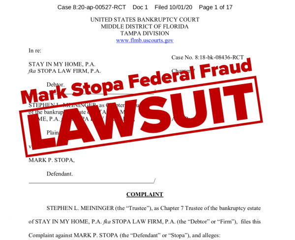 Disbarred Lawyer Mark Stopa